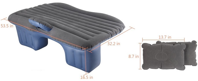 Top 10 Best Inflatable Car Air Bed Mattress in the India